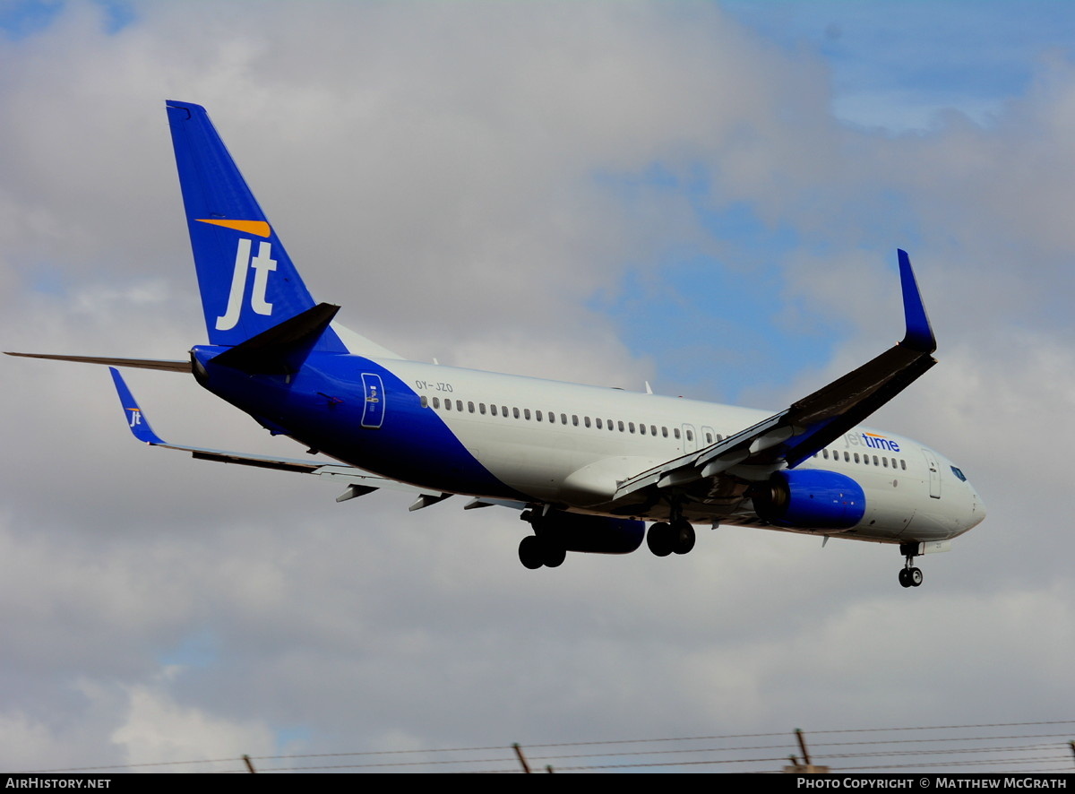 Aircraft Photo of OY-JZO | Boeing 737-8U3 | Jettime | AirHistory.net #631228