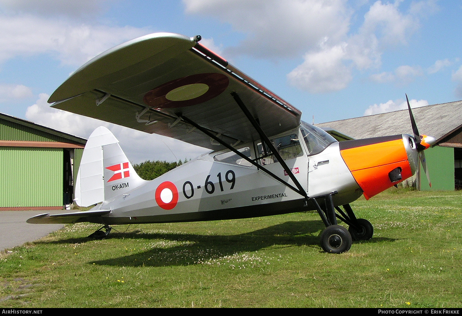 Aircraft Photo of OY-ATM / O-619 | SAI KZ VII U-8 Lærke | Denmark - Air Force | AirHistory.net #631232