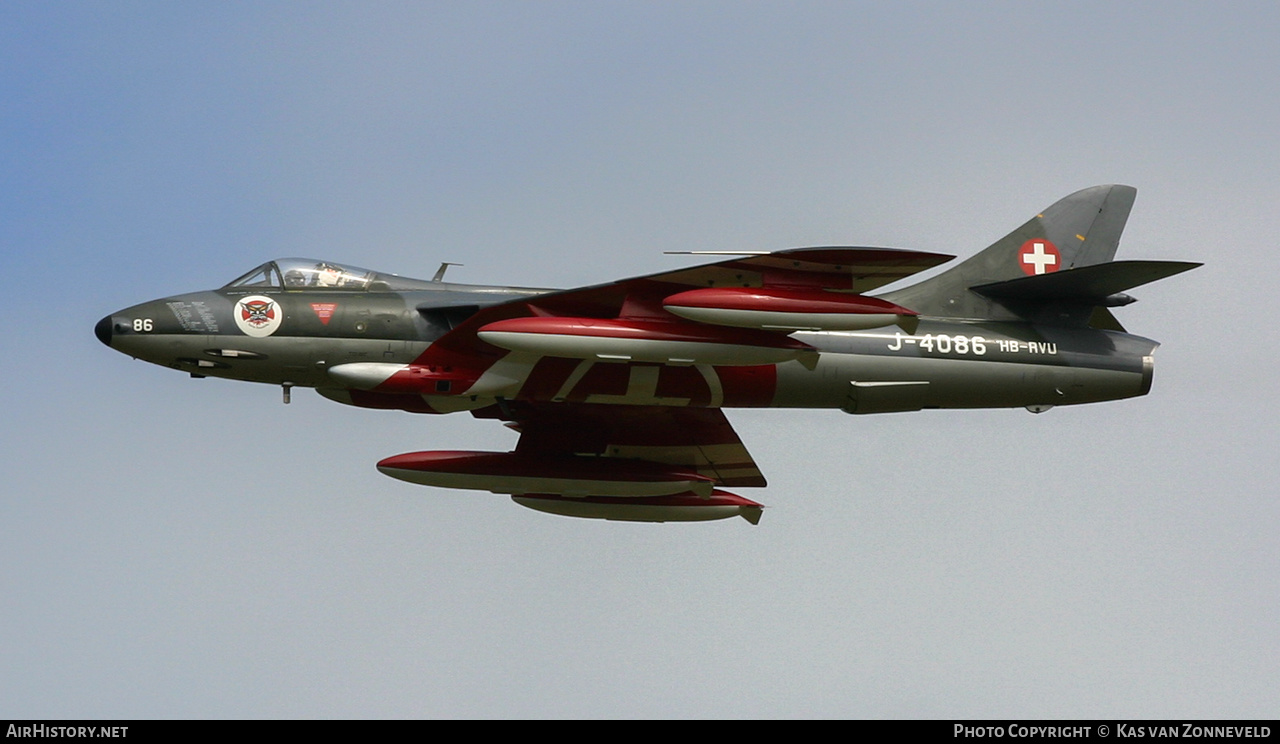 Aircraft Photo of HB-RVU | Hawker Hunter F58 | Switzerland - Air Force | AirHistory.net #631243