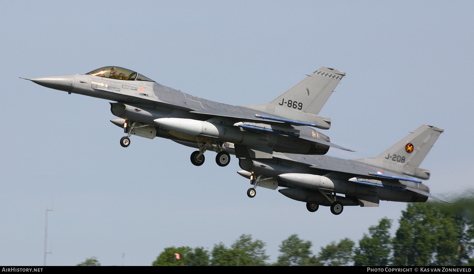 Aircraft Photo of J-869 | General Dynamics F-16AM Fighting Falcon | Netherlands - Air Force | AirHistory.net #631262