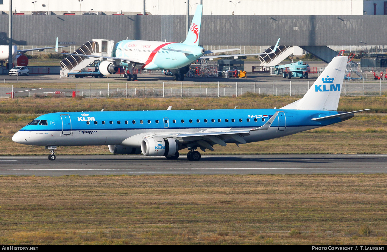 Aircraft Photo of PH-EZK | Embraer 190STD (ERJ-190-100STD) | KLM Cityhopper | AirHistory.net #631314