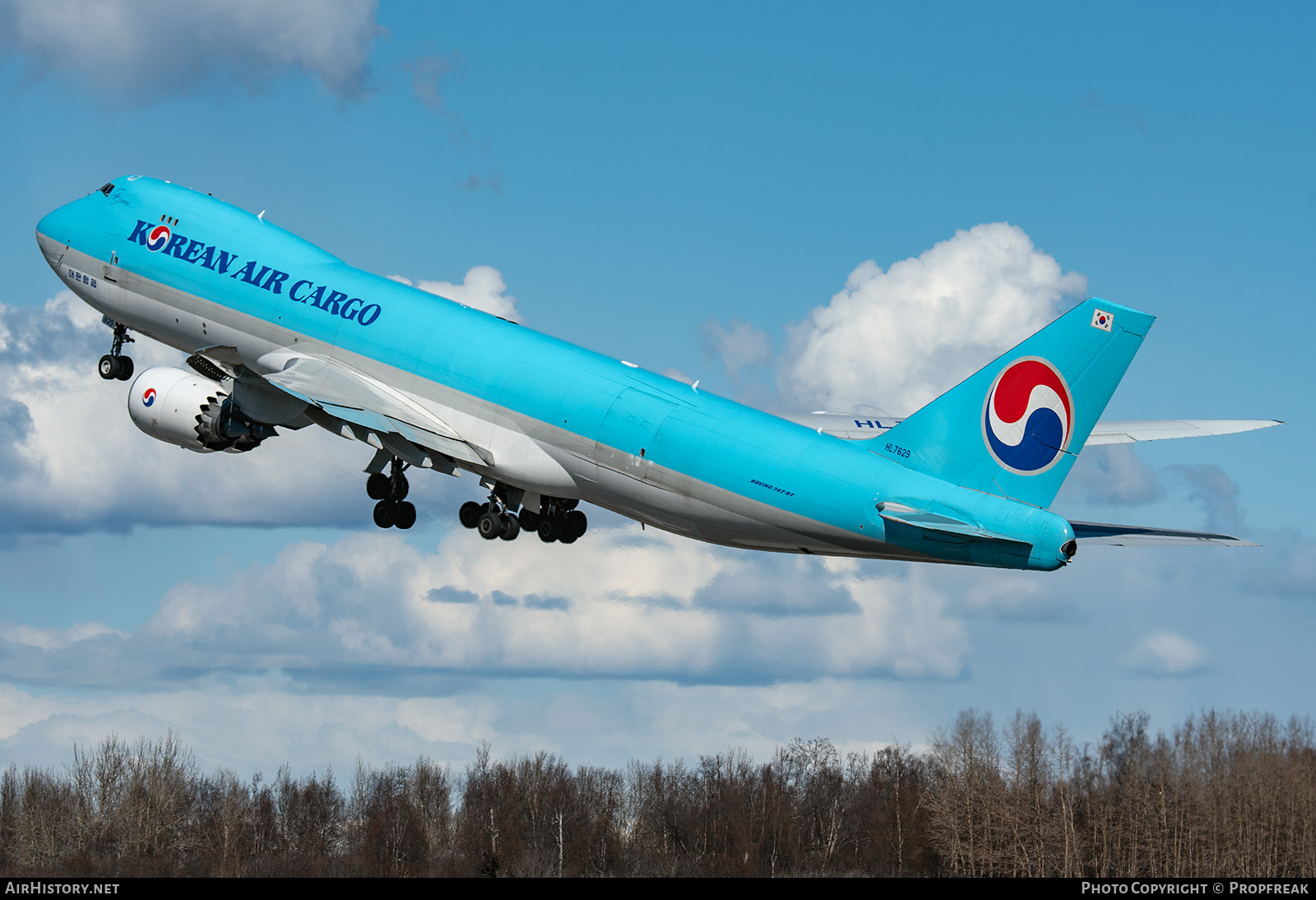 Aircraft Photo of HL7629 | Boeing 747-8B5F/SCD | Korean Air Cargo | AirHistory.net #631383