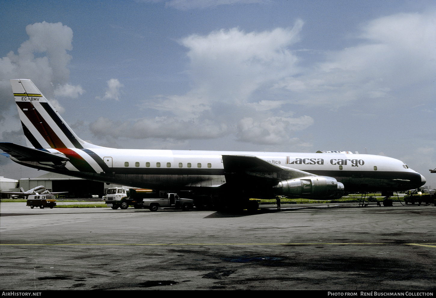 Aircraft Photo of EC-BMV | McDonnell Douglas DC-8-55/F | LACSA Cargo - Líneas Aéreas de Costa Rica | AirHistory.net #631396