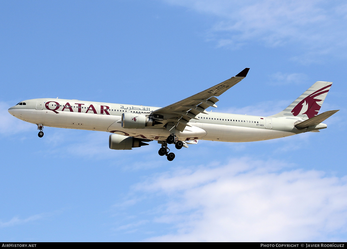 Aircraft Photo of A7-AEG | Airbus A330-302 | Qatar Airways | AirHistory.net #631472