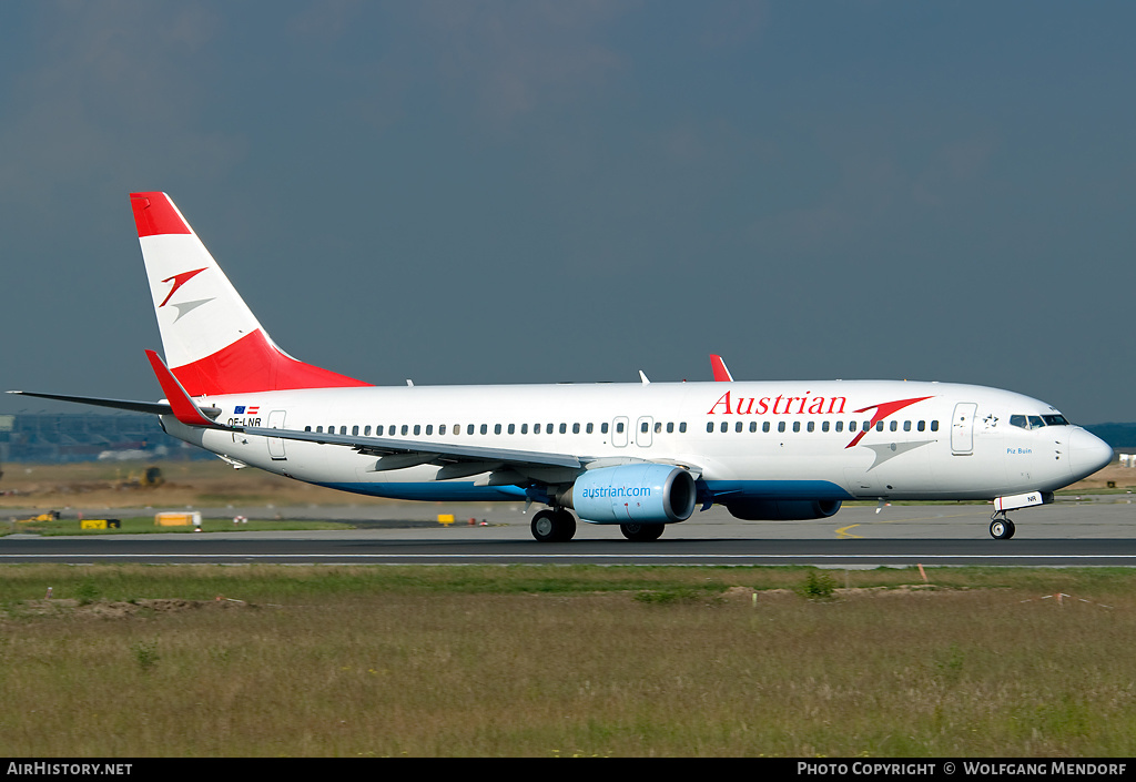 Aircraft Photo of OE-LNR | Boeing 737-8Z9 | Austrian Airlines | AirHistory.net #631478