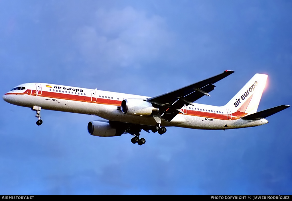 Aircraft Photo of EC-490 | Boeing 757-236 | Air Europa | AirHistory.net #631482