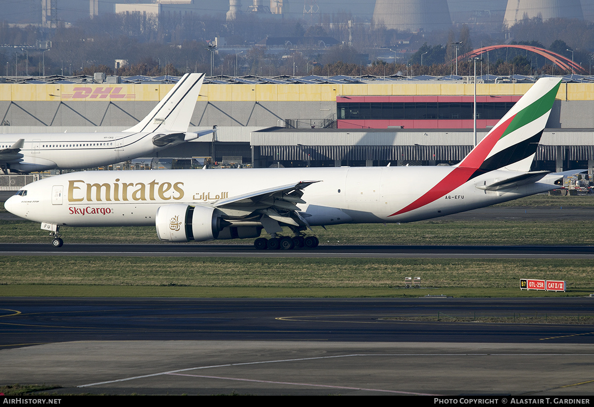 Aircraft Photo of A6-EFU | Boeing 777-F | Emirates SkyCargo | AirHistory.net #631491