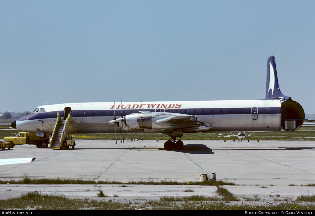 Aircraft Photo of G-AWDK | Canadair CL-44D4-1 | Tradewinds Airways | AirHistory.net #631539