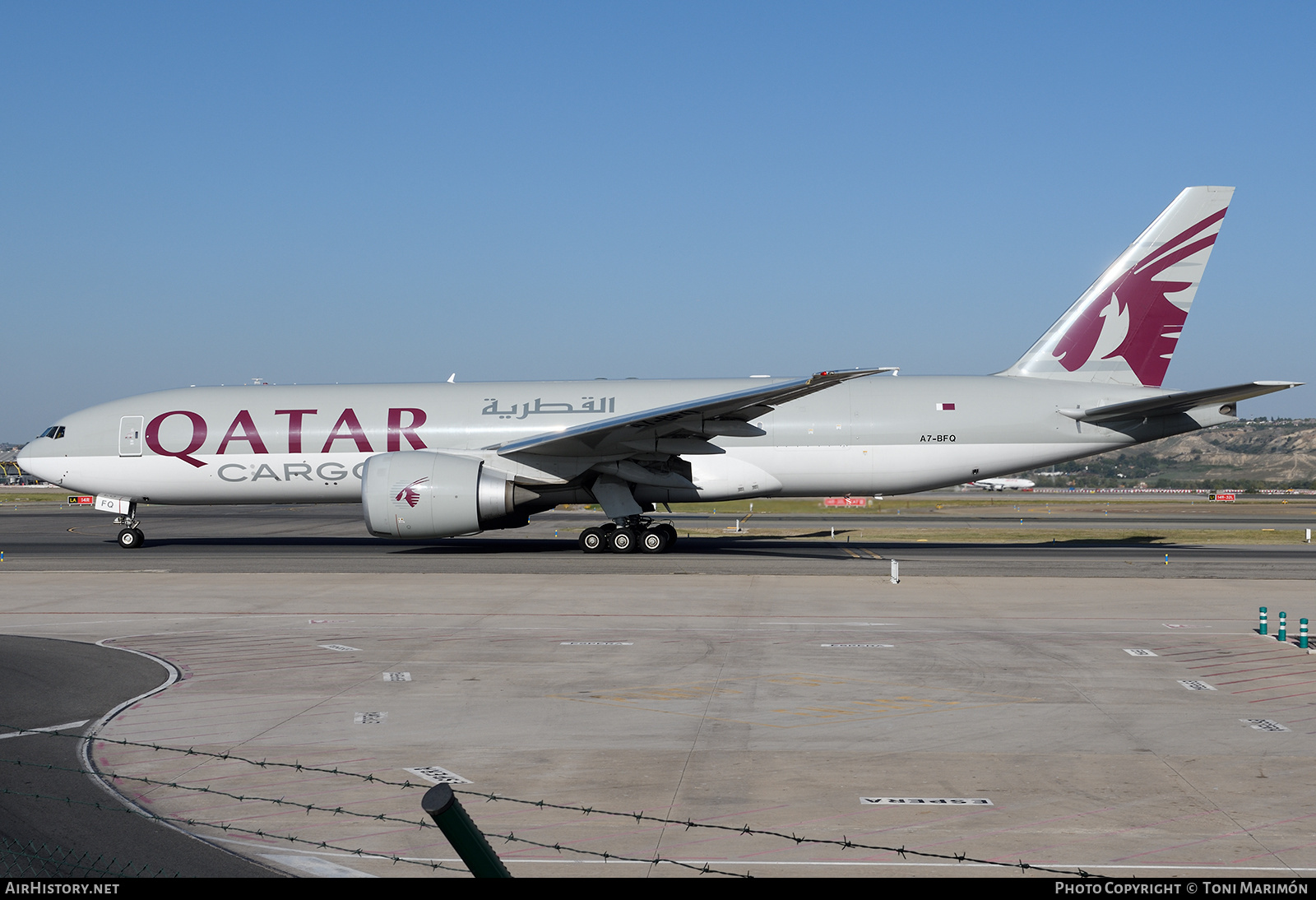Aircraft Photo of A7-BFQ | Boeing 777-F | Qatar Airways Cargo | AirHistory.net #631570