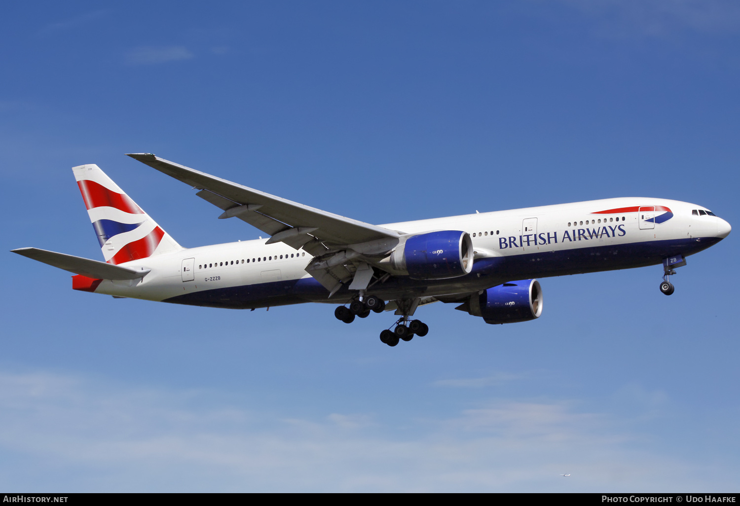 Aircraft Photo of G-ZZZB | Boeing 777-236 | British Airways | AirHistory.net #631630