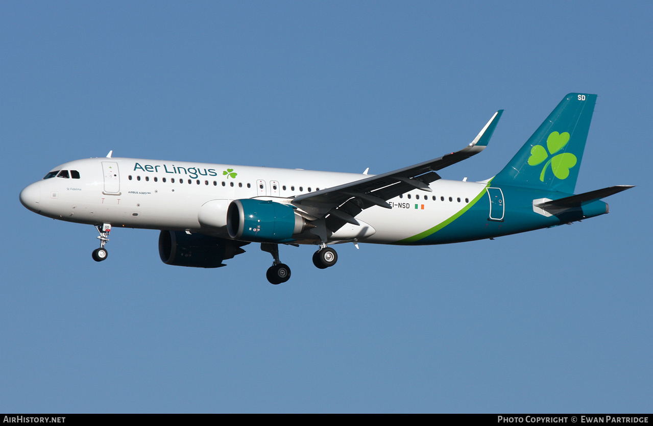 Aircraft Photo of EI-NSD | Airbus A320-251N | Aer Lingus | AirHistory.net #631684