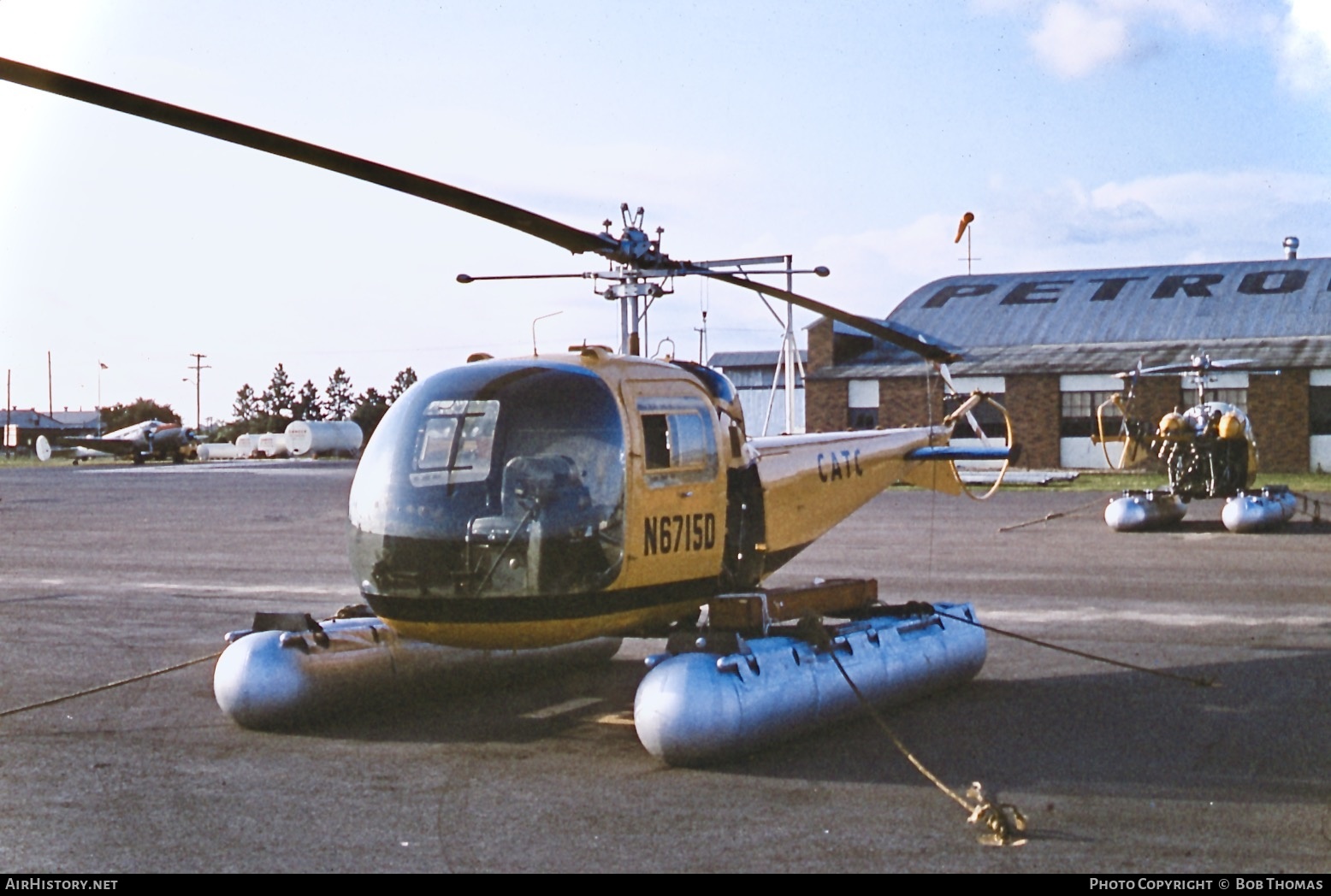 Aircraft Photo of N6715D | Bell 47J Ranger | CATC - Continental, Atlantic Richfield, Tidewater, Cities Service | AirHistory.net #631732