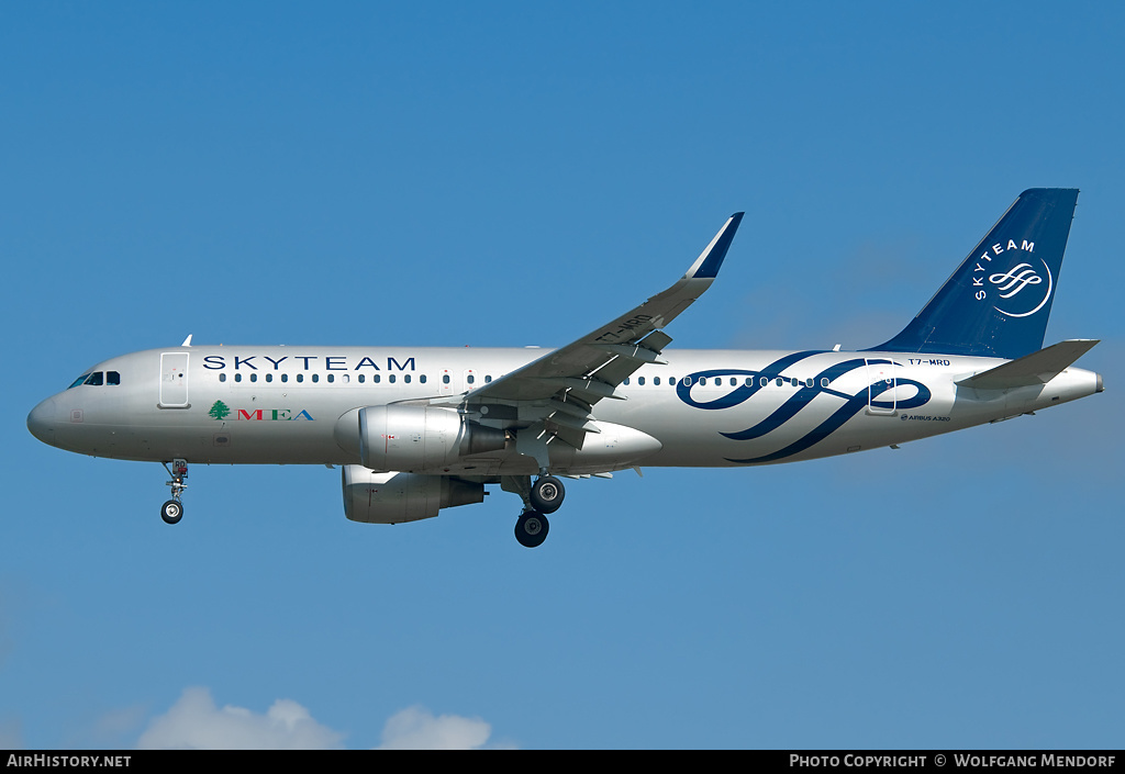 Aircraft Photo of T7-MRD | Airbus A320-214 | MEA - Middle East Airlines | AirHistory.net #631799