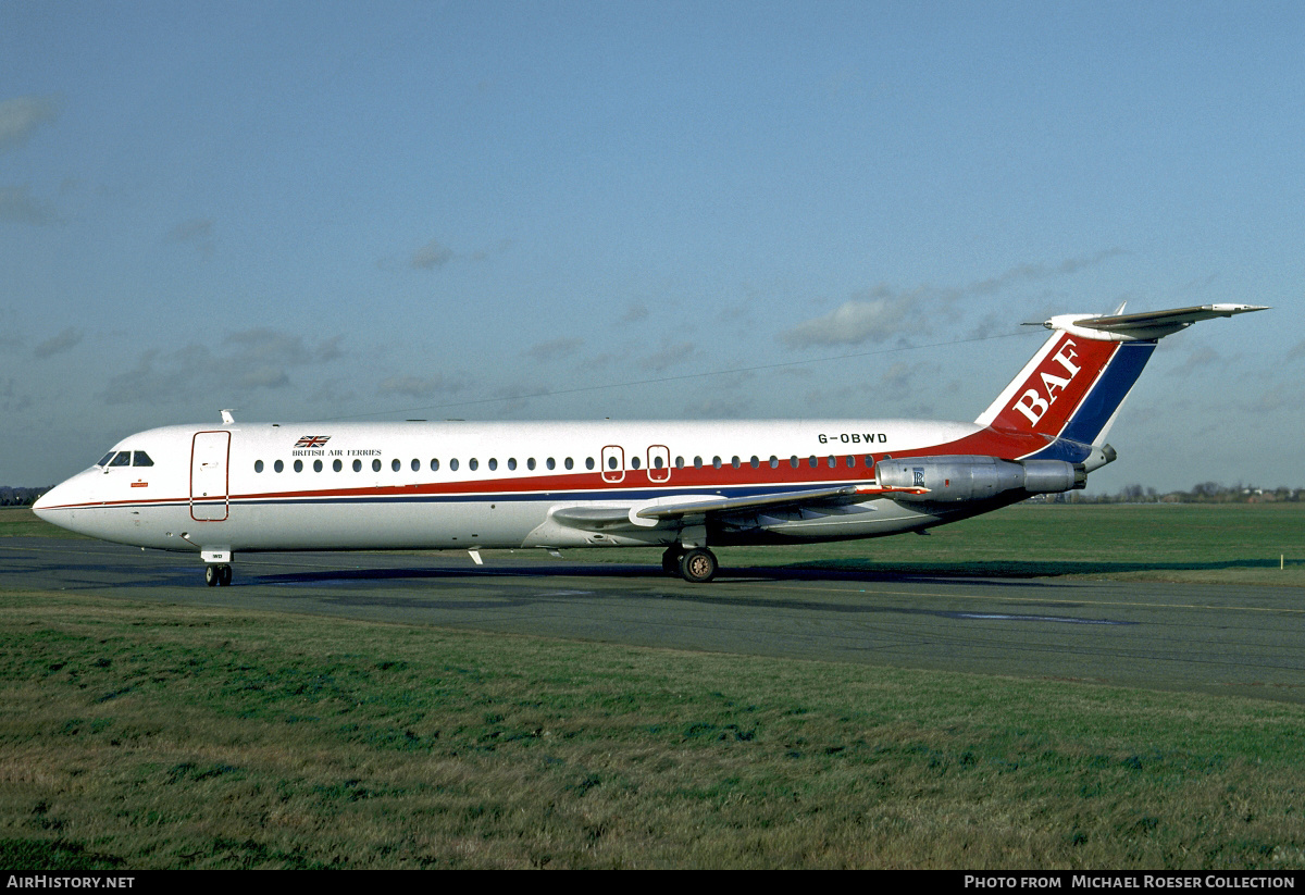 Aircraft Photo of G-OBWD | BAC 111-518FG One-Eleven | British Air Ferries - BAF | AirHistory.net #631846