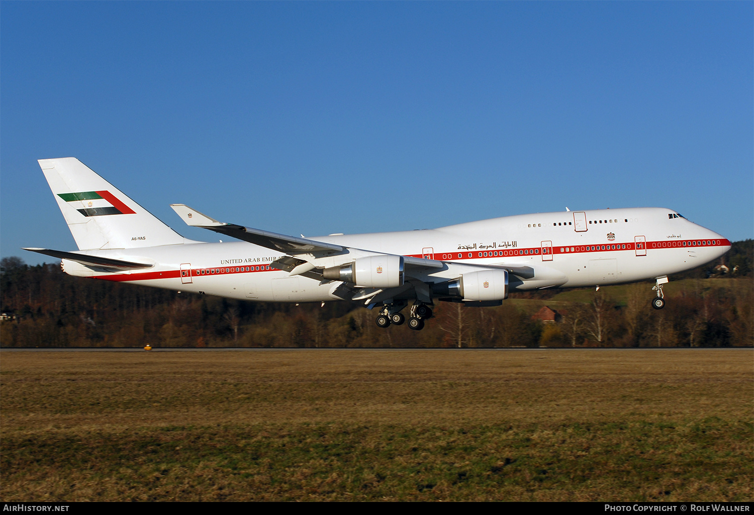 Aircraft Photo of A6-YAS | Boeing 747-4F6 | United Arab Emirates Government | AirHistory.net #631916