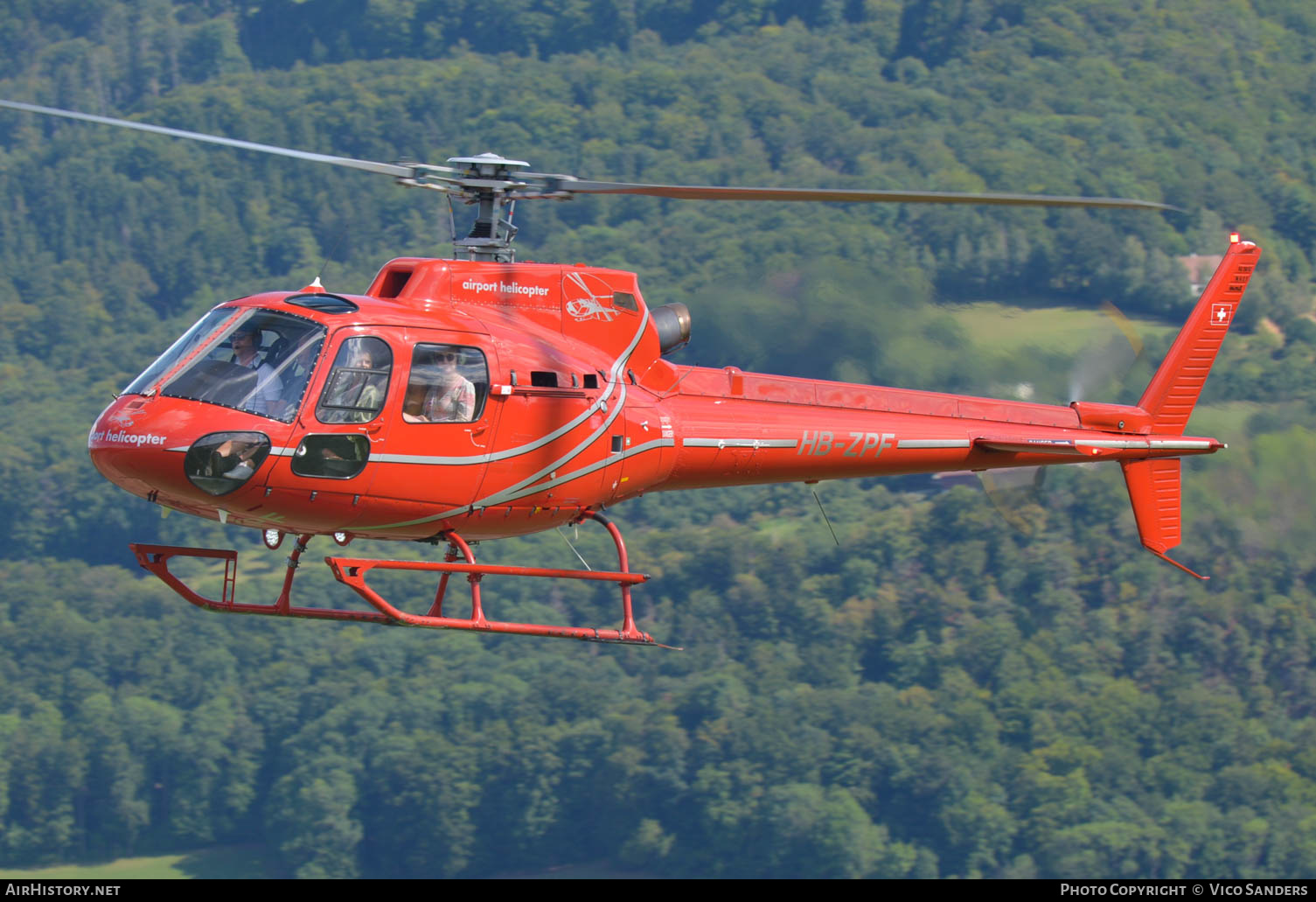 Aircraft Photo of HB-ZPF | Aerospatiale AS-350B-2 Ecureuil | Airport Helicopter | AirHistory.net #631929