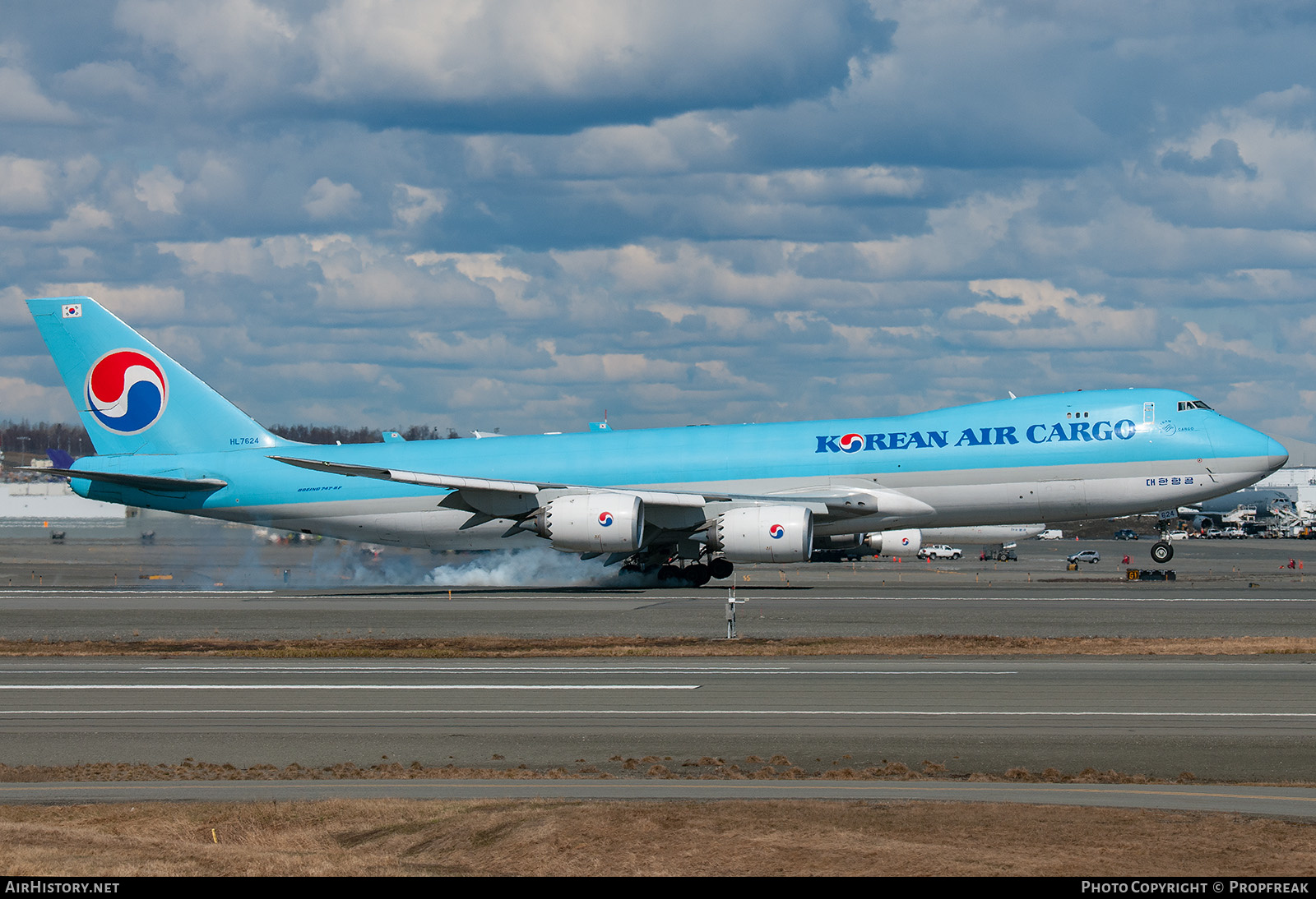 Aircraft Photo of HL7624 | Boeing 747-8B5F/SCD | Korean Air Cargo | AirHistory.net #631977