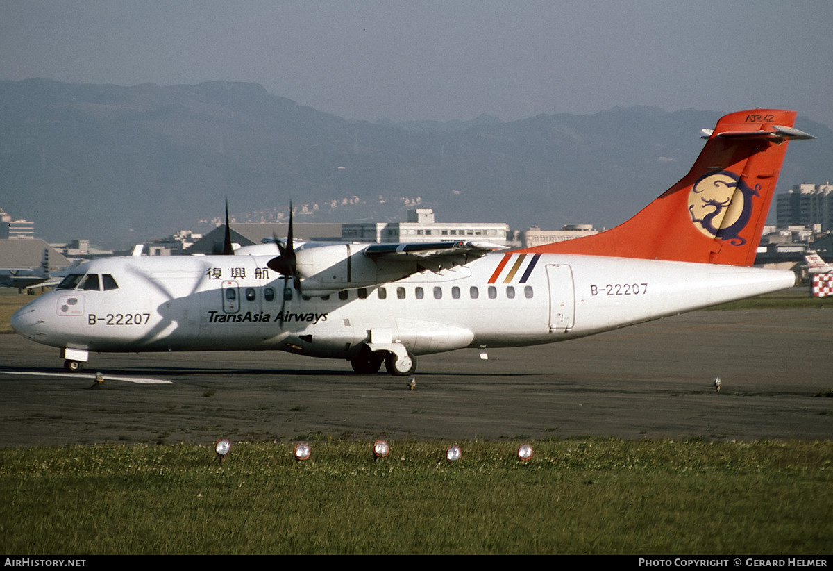 Aircraft Photo of B-22207 | ATR ATR-42-300 | TransAsia Airways | AirHistory.net #631979