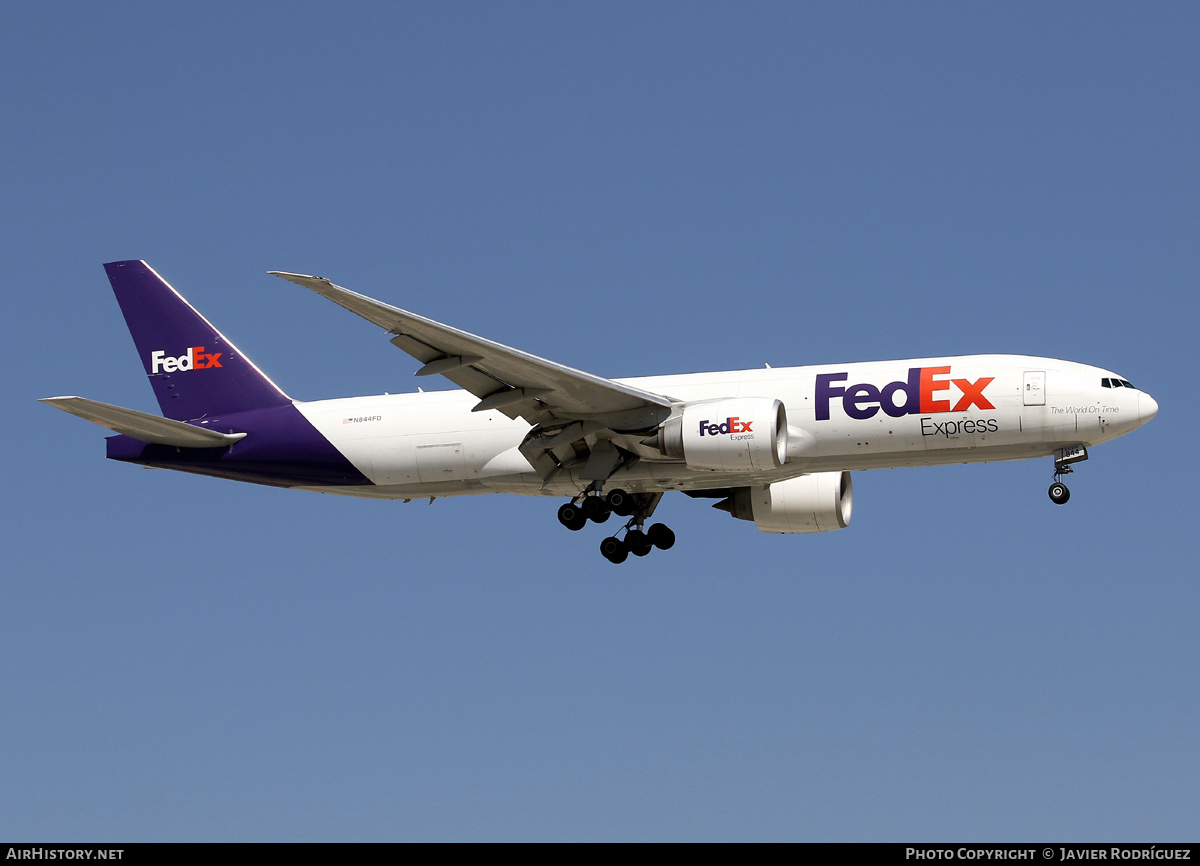 Aircraft Photo of N844FD | Boeing 777-FHT | FedEx Express - Federal Express | AirHistory.net #631987