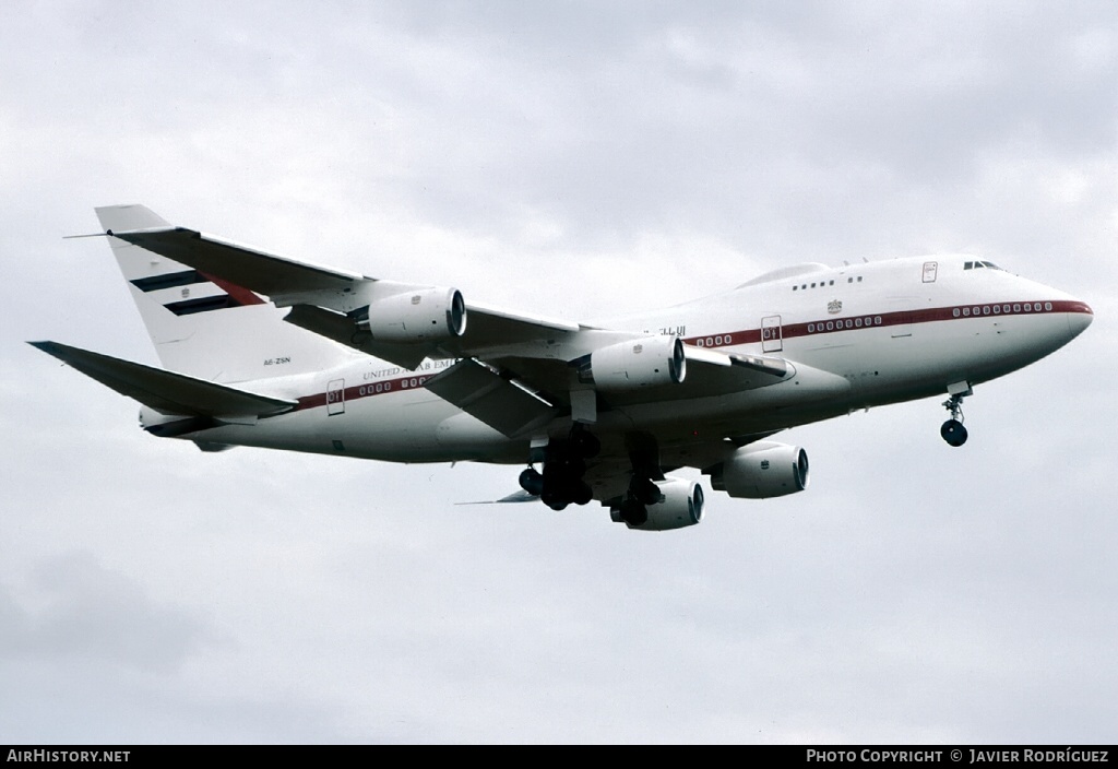 Aircraft Photo of A6-ZSN | Boeing 747SP-Z5 | United Arab Emirates Emiri Flight | Dubai Air Wing | AirHistory.net #632006