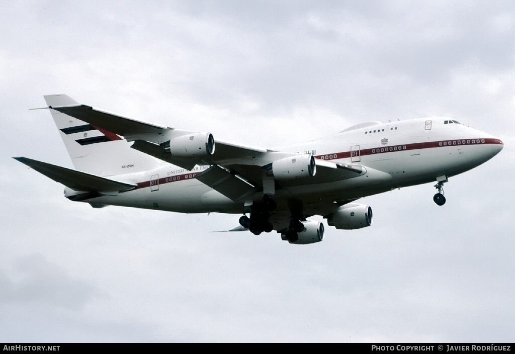 Aircraft Photo of A6-ZSN | Boeing 747SP-Z5 | United Arab Emirates Government | Dubai Air Wing | AirHistory.net #632006