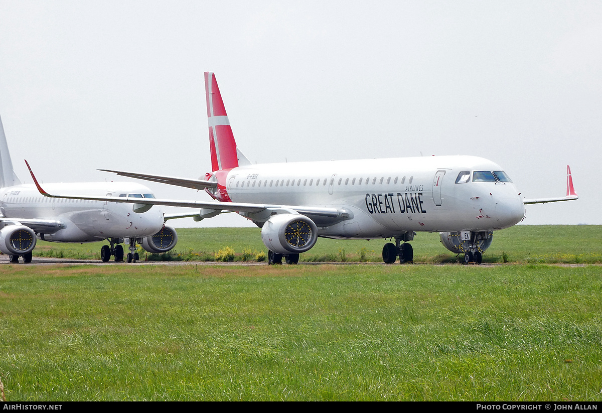 Aircraft Photo of G-FBEK | Embraer 195LR (ERJ-190-200LR) | Great Dane Airlines | AirHistory.net #632011