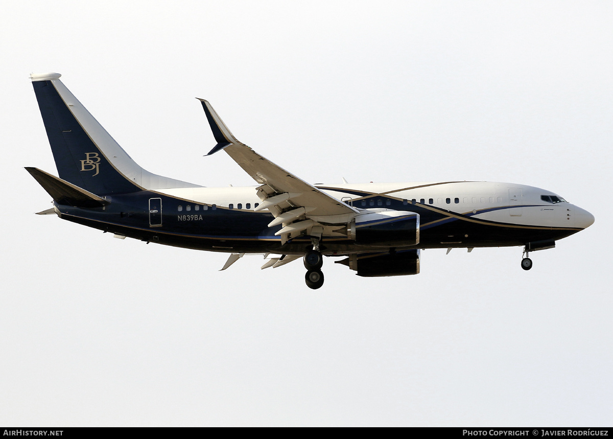 Aircraft Photo of N839BA | Boeing 737-77Z BBJ | Boeing | AirHistory.net #632022