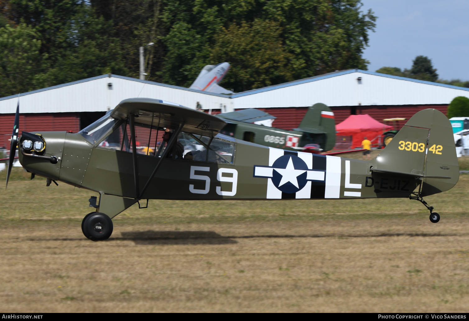 Aircraft Photo of D-EJIZ / 330342 | Piper J-3C-90 Cub | USA - Air Force | AirHistory.net #632028