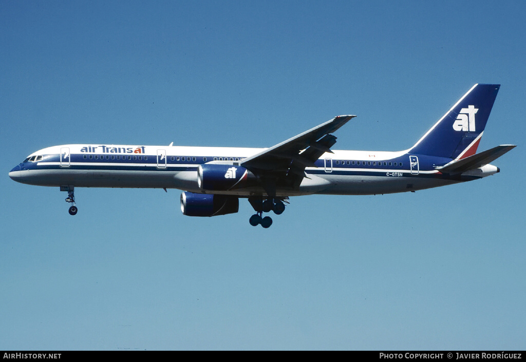 Aircraft Photo of C-GTSN | Boeing 757-28A | Air Transat | AirHistory.net #632039