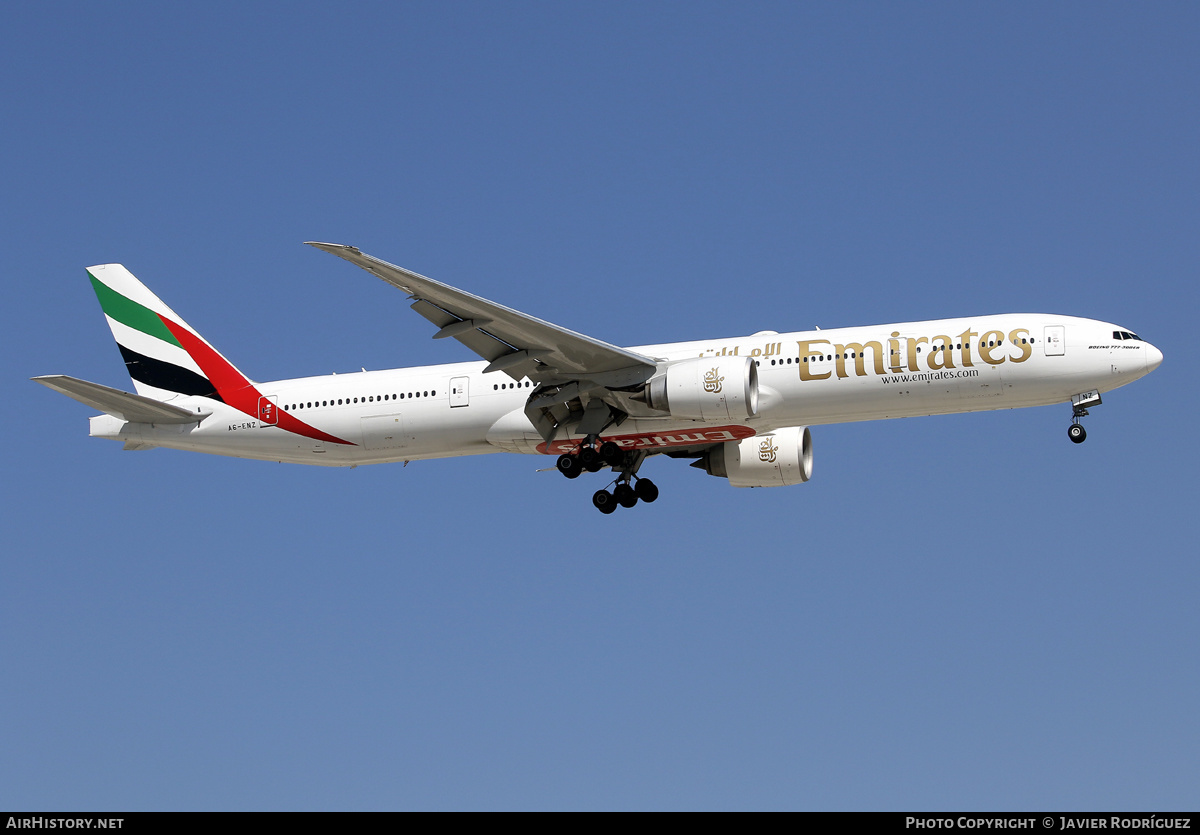 Aircraft Photo of A6-ENZ | Boeing 777-31H/ER | Emirates | AirHistory.net #632042