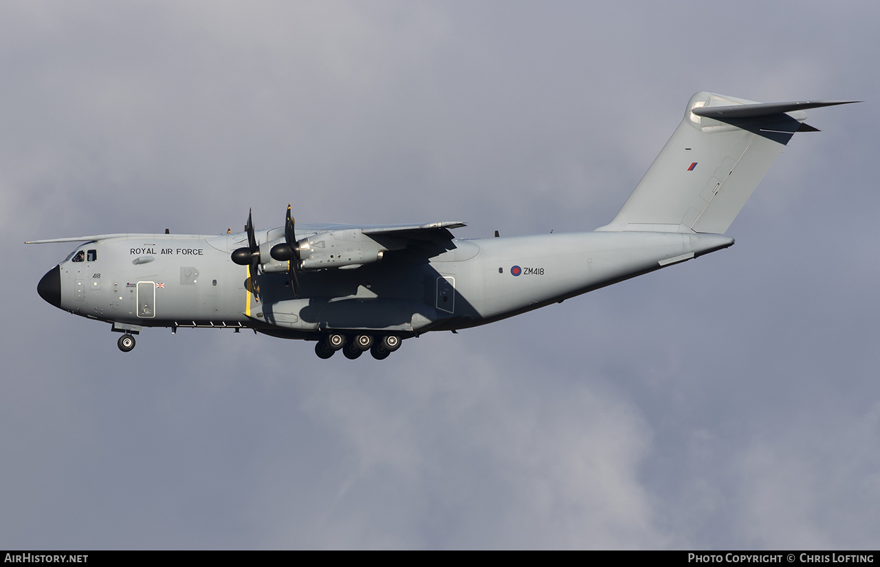 Aircraft Photo of ZM418 | Airbus A400M Atlas C1 | UK - Air Force | AirHistory.net #632108