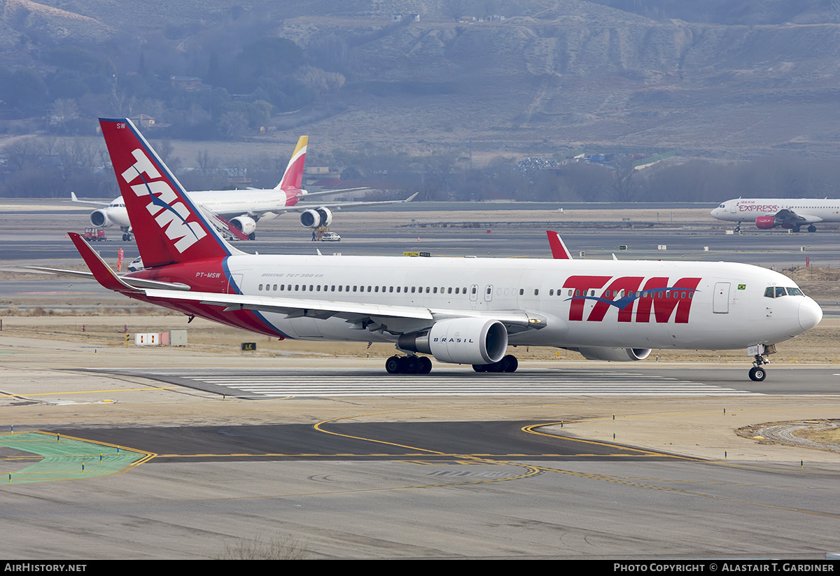 Aircraft Photo of PT-MSW | Boeing 767-316/ER | TAM Linhas Aéreas | AirHistory.net #632127