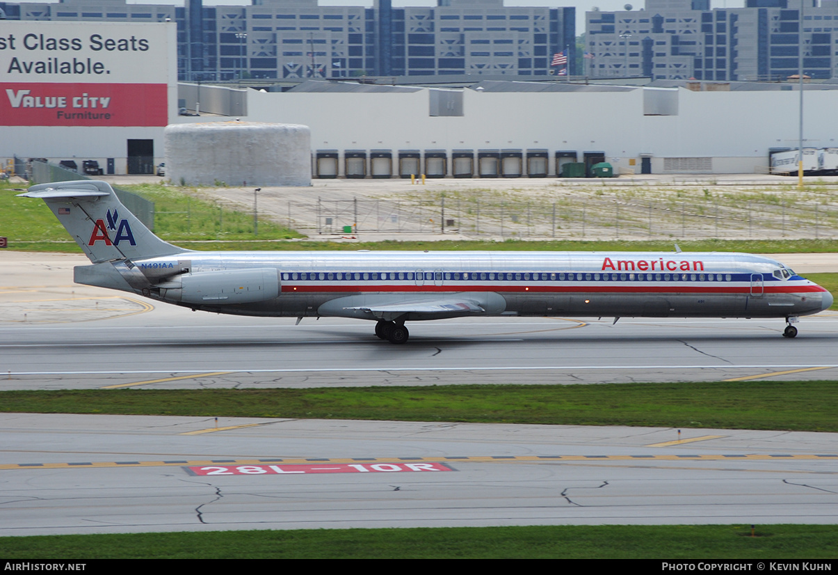 Aircraft Photo of N491AA | McDonnell Douglas MD-82 (DC-9-82) | American Airlines | AirHistory.net #632213