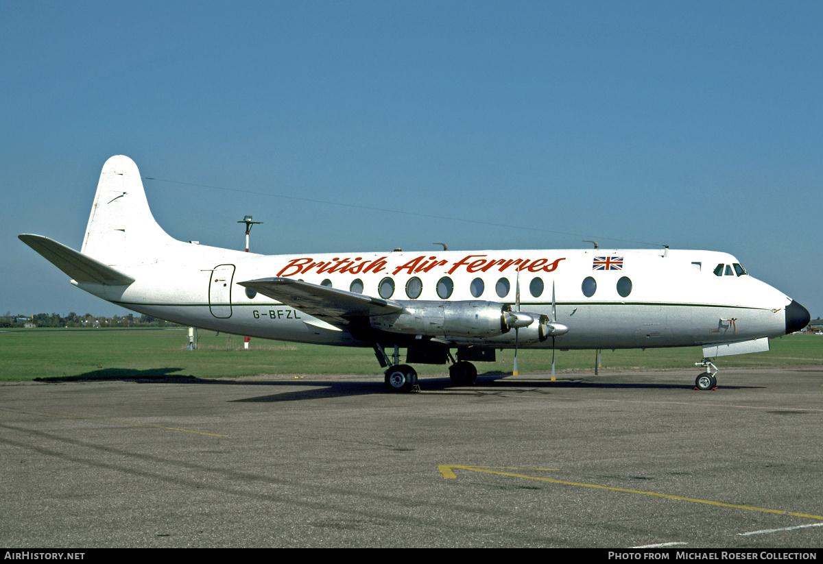 Aircraft Photo of G-BFZL | Vickers 836 Viscount | British Air Ferries - BAF | AirHistory.net #632232