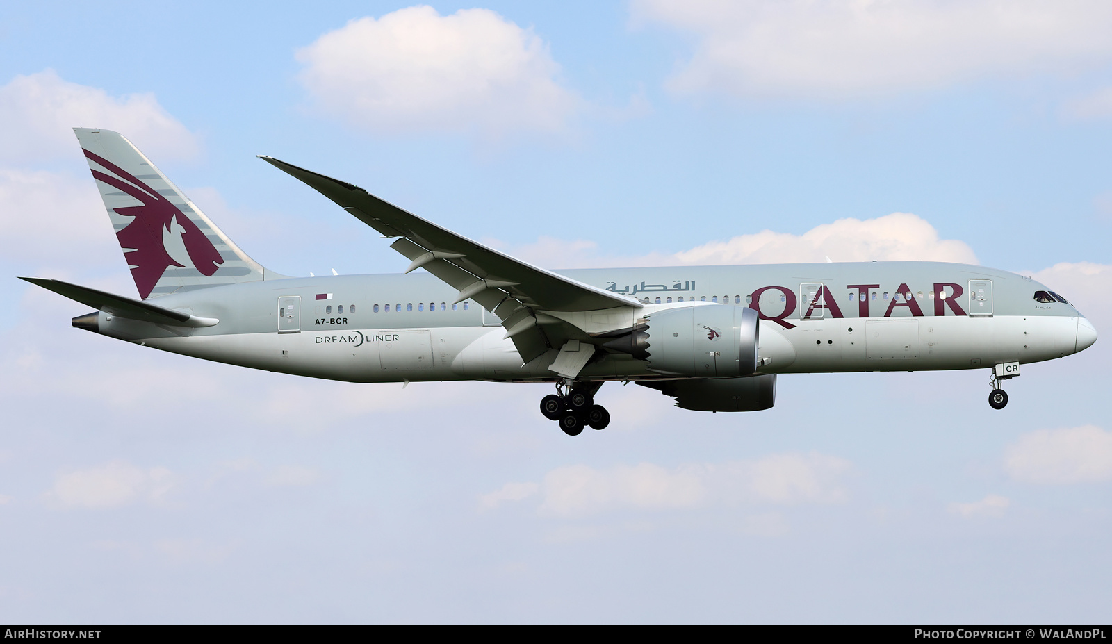 Aircraft Photo of A7-BCR | Boeing 787-8 Dreamliner | Qatar Airways | AirHistory.net #632256