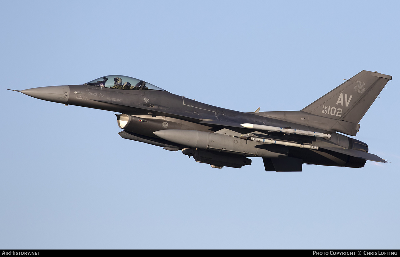 Aircraft Photo of 89-2102 / AF89-102 | General Dynamics F-16CM Fighting Falcon | USA - Air Force | AirHistory.net #632282