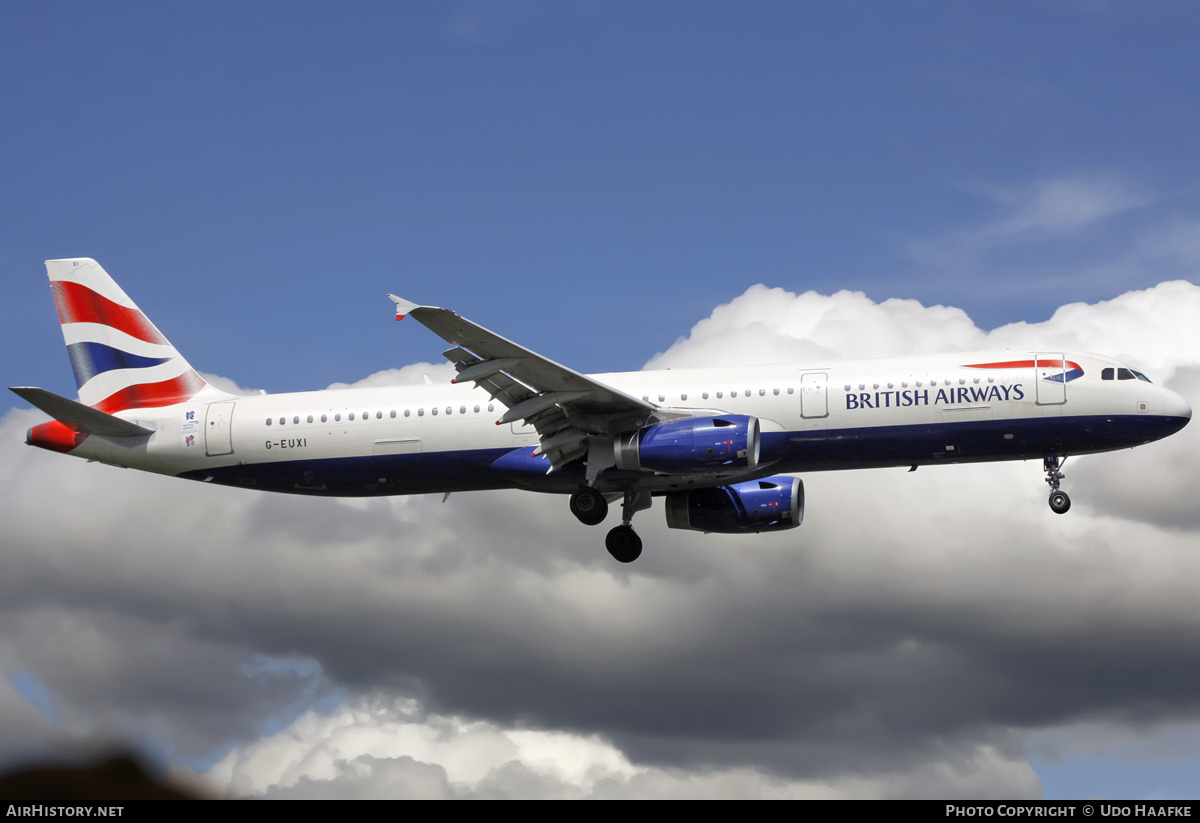 Aircraft Photo of G-EUXI | Airbus A321-231 | British Airways | AirHistory.net #632292