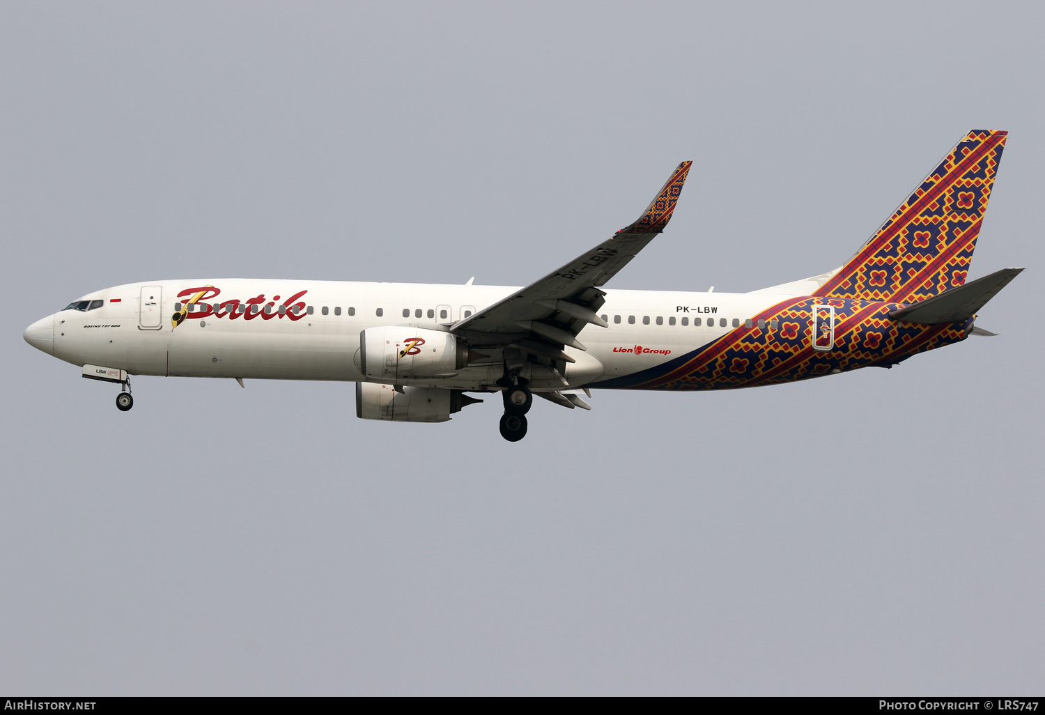 Aircraft Photo of PK-LBW | Boeing 737-8GP | Batik Air | AirHistory.net #632304