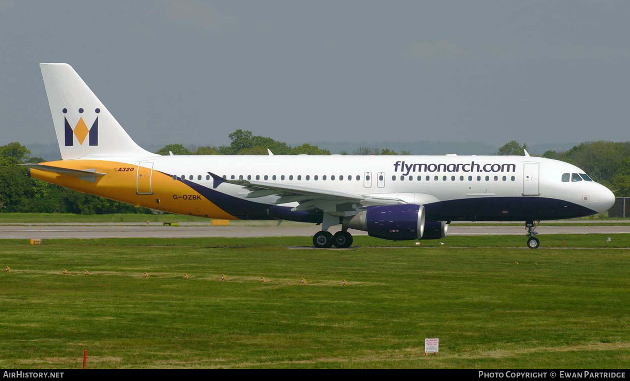 Aircraft Photo of G-OZBK | Airbus A320-214 | Monarch Airlines | AirHistory.net #632317