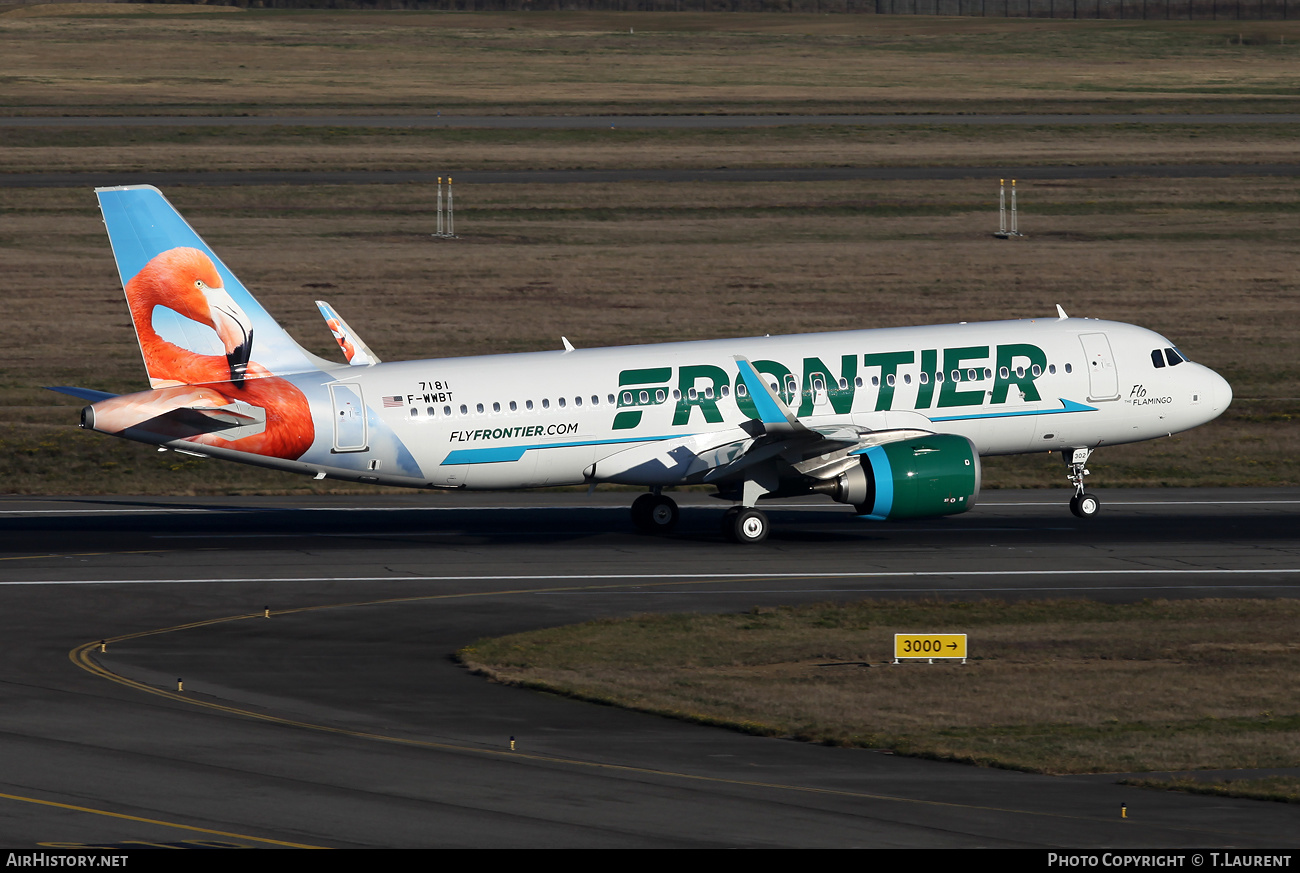 Aircraft Photo of F-WWBT | Airbus A320-251N | Frontier Airlines | AirHistory.net #632320