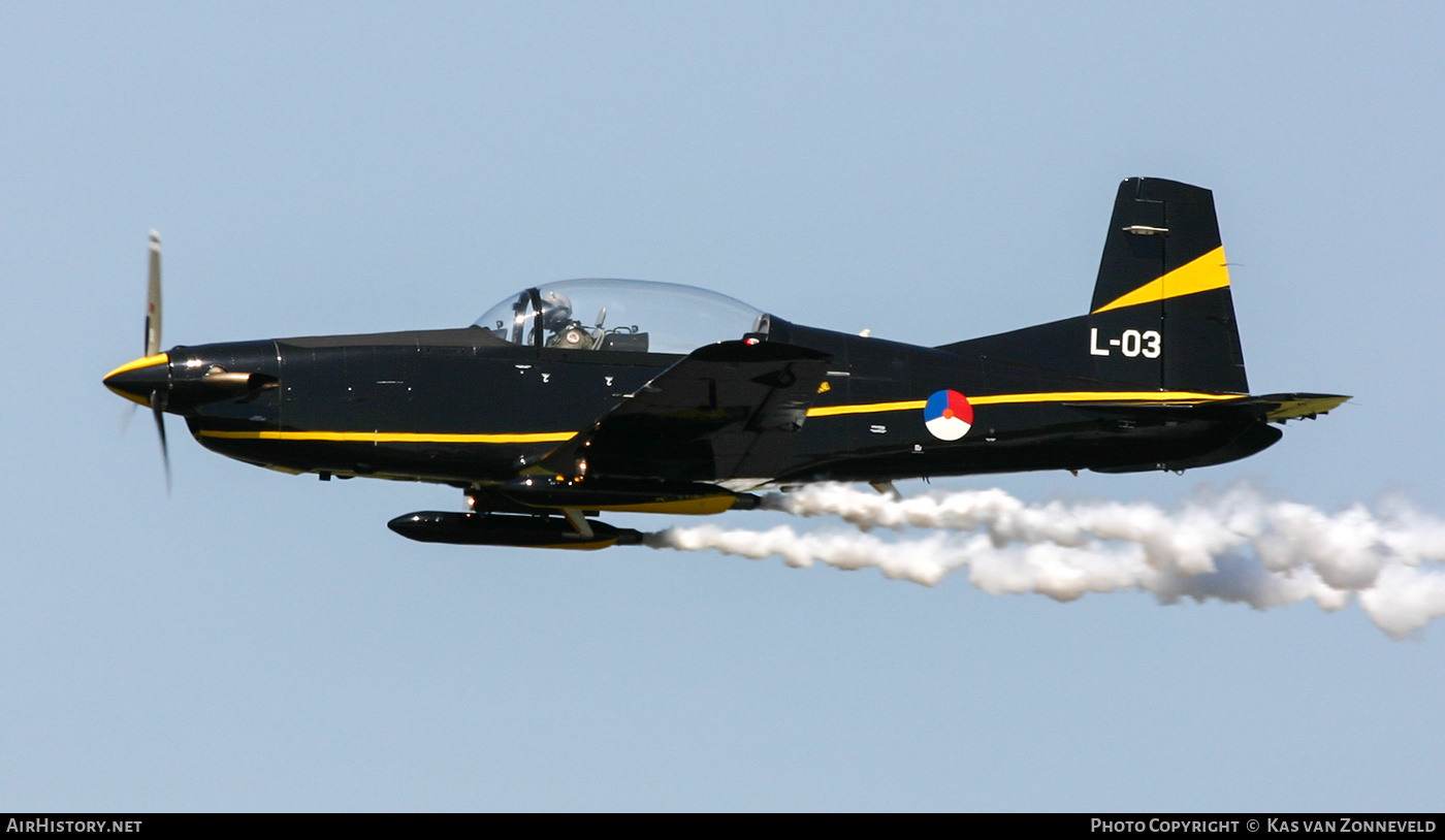 Aircraft Photo of L-03 | Pilatus PC-7 | Netherlands - Air Force | AirHistory.net #632334