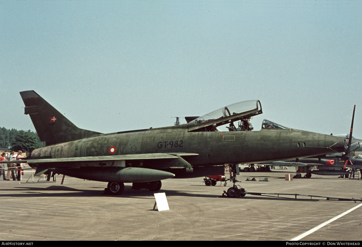 Aircraft Photo of GT-982 | North American TF-100F Super Sabre | Denmark - Air Force | AirHistory.net #632375