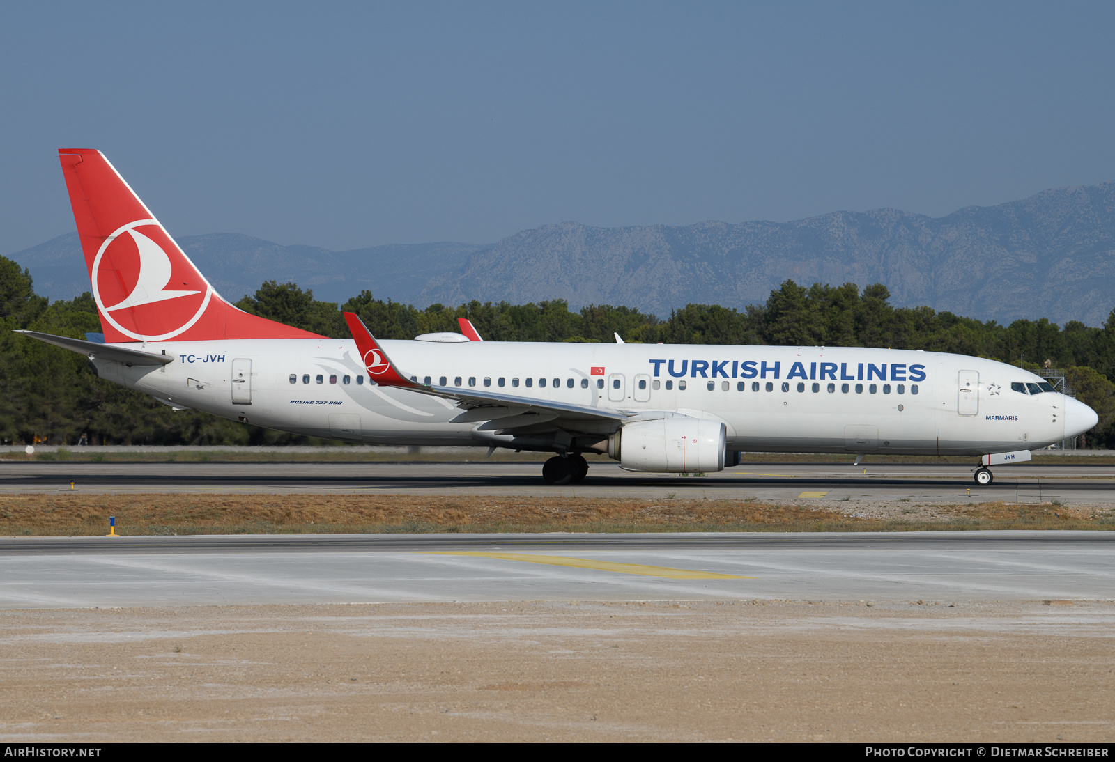 Aircraft Photo of TC-JVH | Boeing 737-8F2 | Turkish Airlines | AirHistory.net #632524