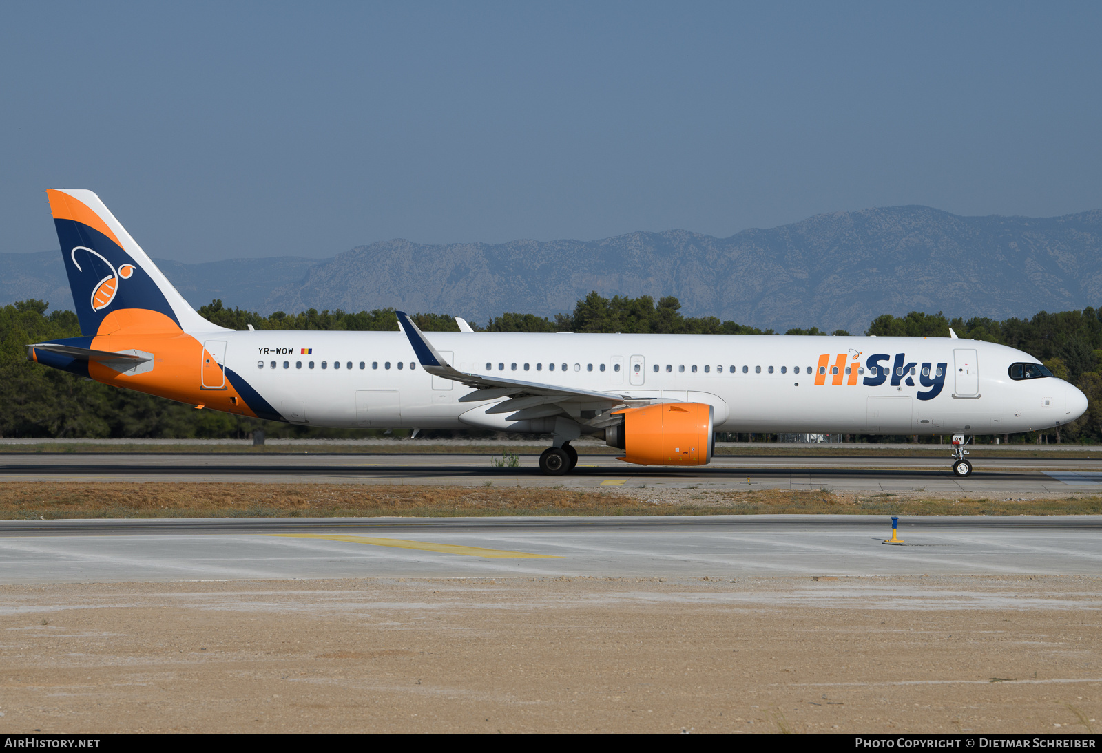 Aircraft Photo of YR-WOW | Airbus A321-271NX | HiSky | AirHistory.net #632525