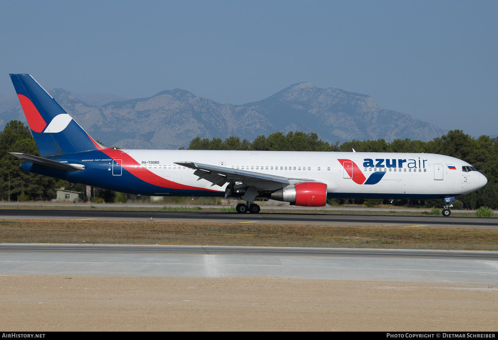 Aircraft Photo of RA-73080 | Boeing 767-3Y0/ER | Azur Air | AirHistory.net #632526