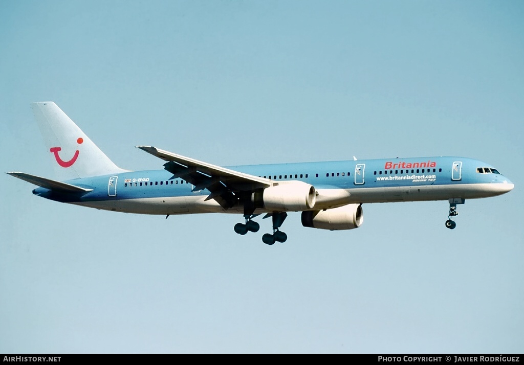 Aircraft Photo of G-BYAO | Boeing 757-204 | Britannia Airways | AirHistory.net #632549