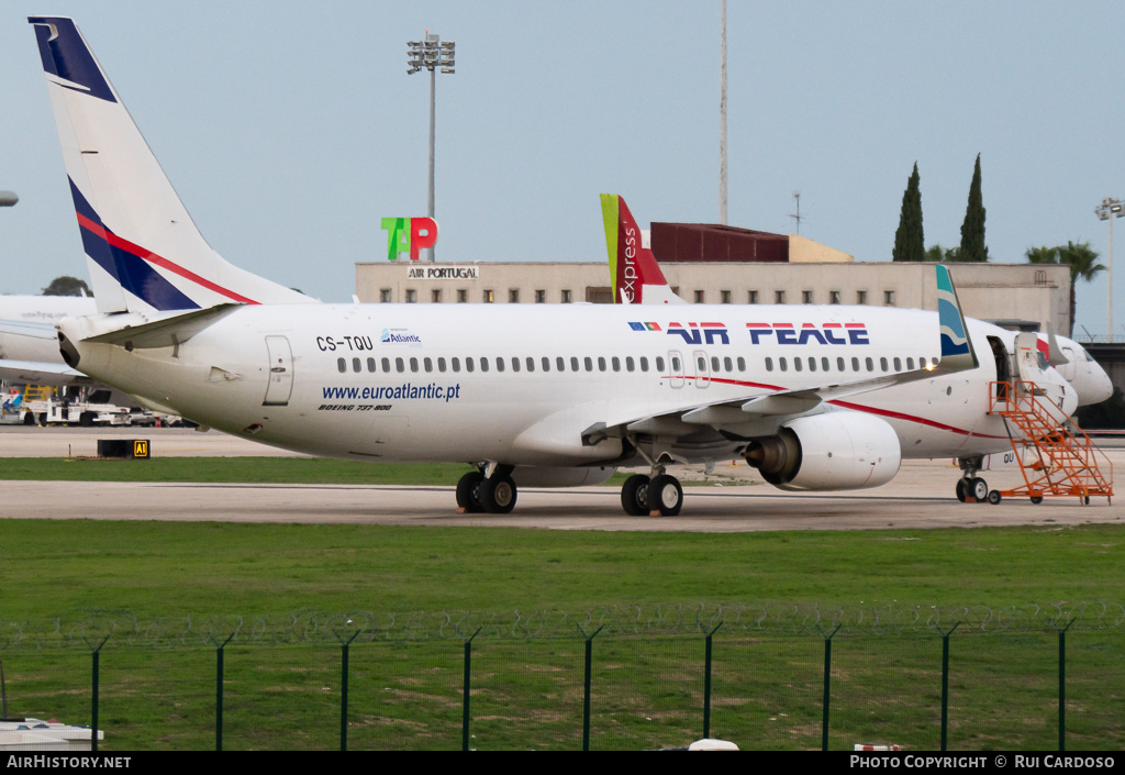 Aircraft Photo of CS-TQU | Boeing 737-8K2 | Air Peace | AirHistory.net #632599