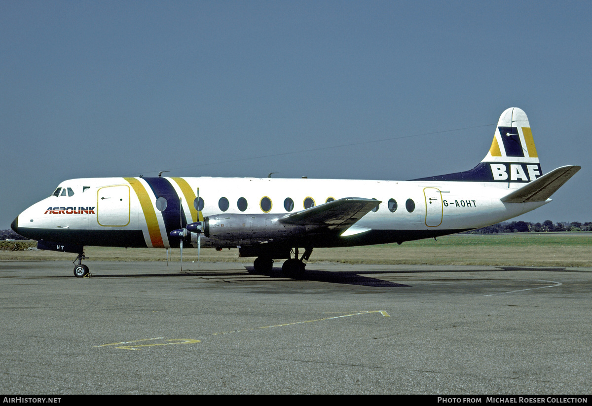 Aircraft Photo of G-AOHT | Vickers 802 Viscount | British Air Ferries - BAF | AirHistory.net #632615