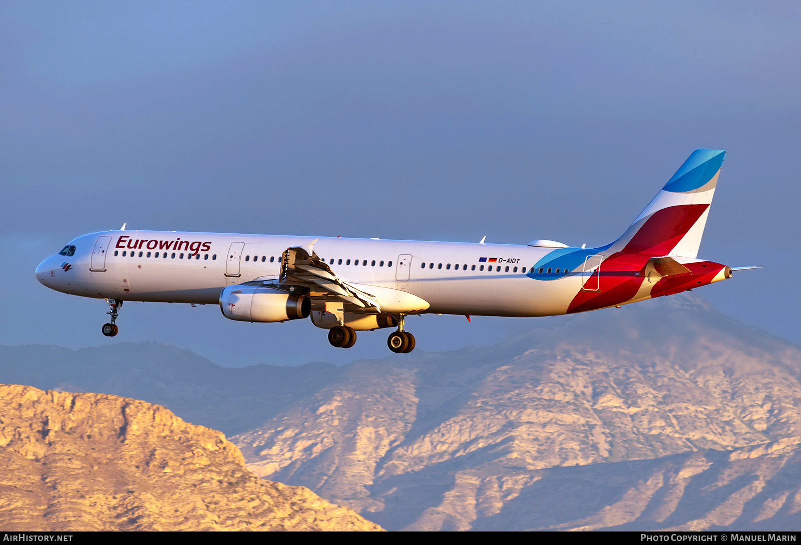 Aircraft Photo of D-AIDT | Airbus A321-231 | Eurowings | AirHistory.net #632635