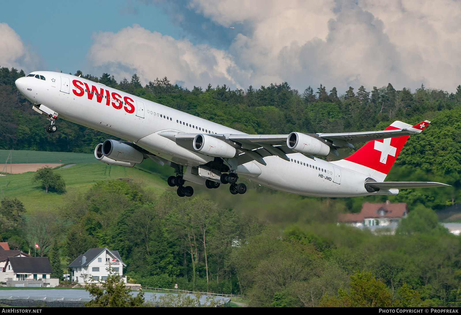 Aircraft Photo of HB-JMD | Airbus A340-313 | Swiss International Air Lines | AirHistory.net #632661
